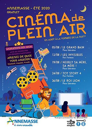 Affiche cinéma plein air 2020